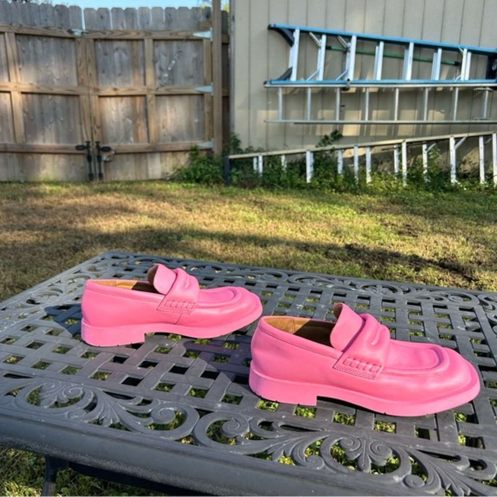 Women's Pink Slip-On Loafer Shoes